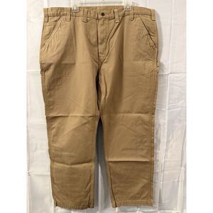 Carhartt‎ Mens Work Pants 44x30 Twill Relaxed Fit Utility  BN0324-M Brown New